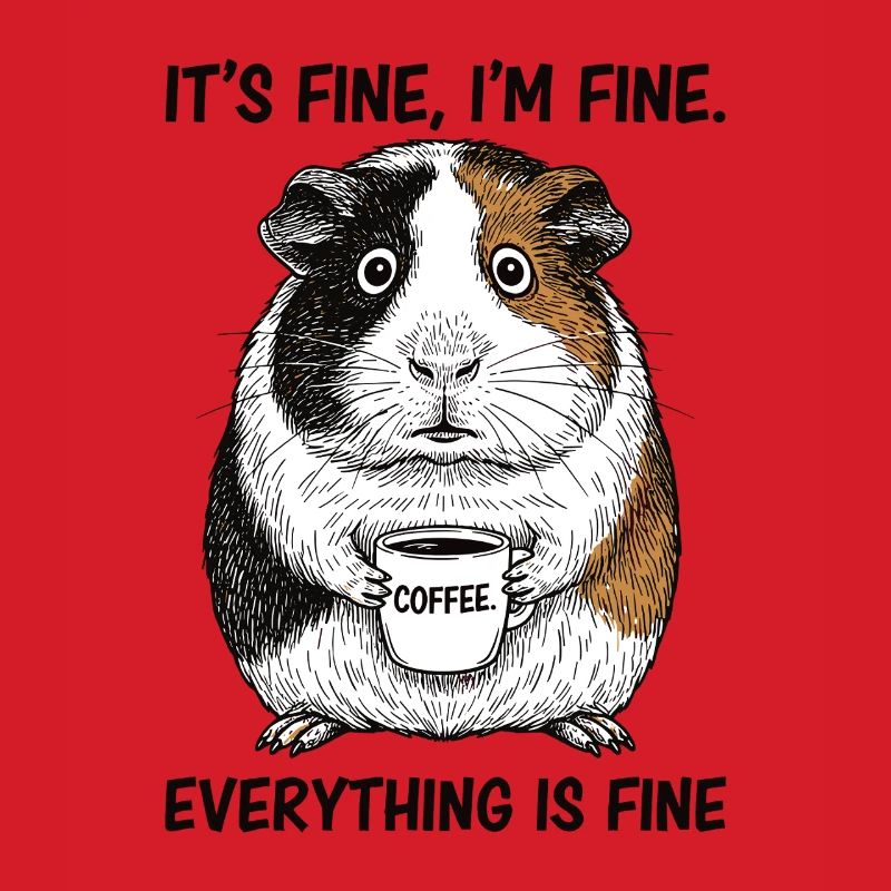 Its Fine Im Fine Coffee Guinea Pig