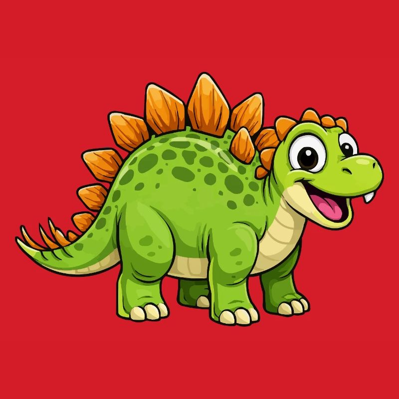 Cheerful Dino Stegosaurus