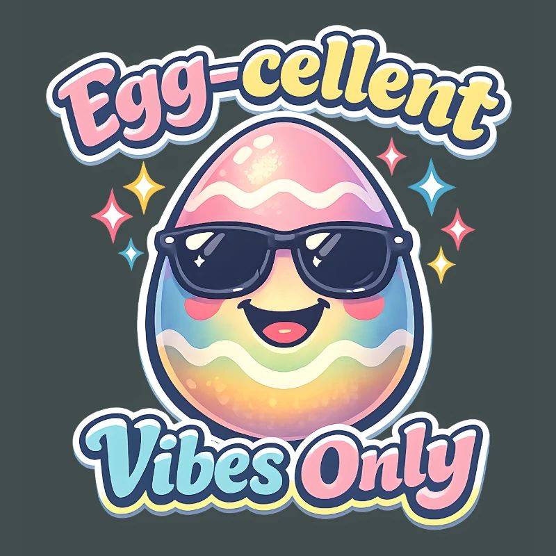 Egg Cellent Vibes Only Easter Easter Egg
