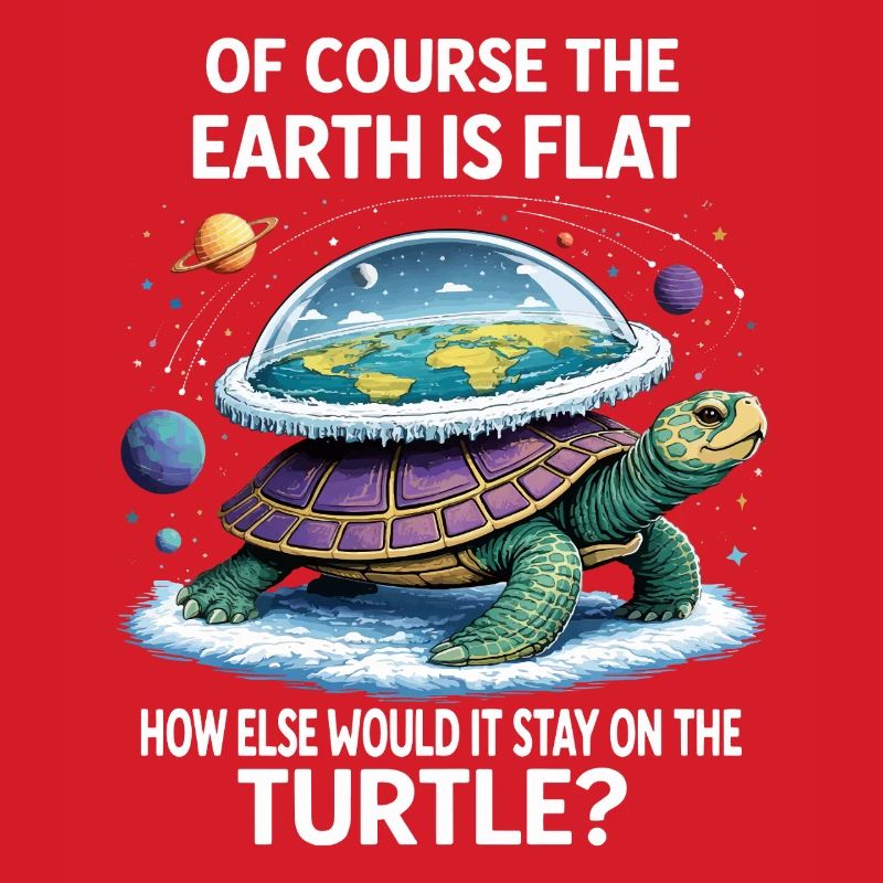 Turtle Flat-Earth Saying