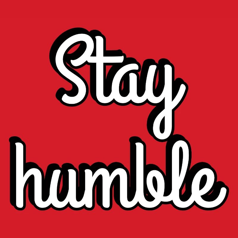 Typographie du script Stay Humble