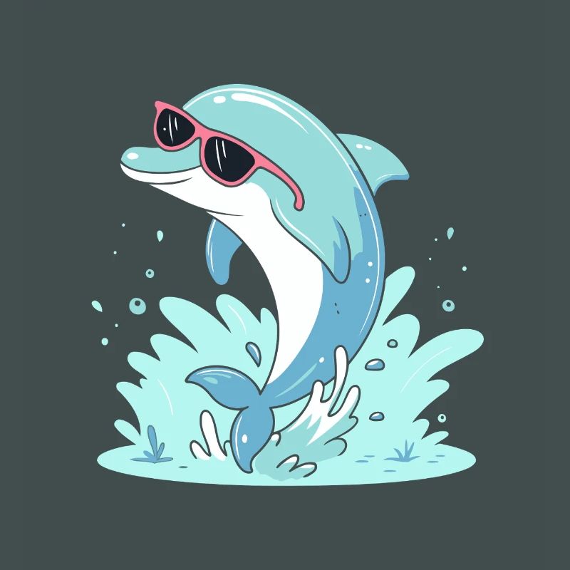 Dolphin Summer Pink Glasses
