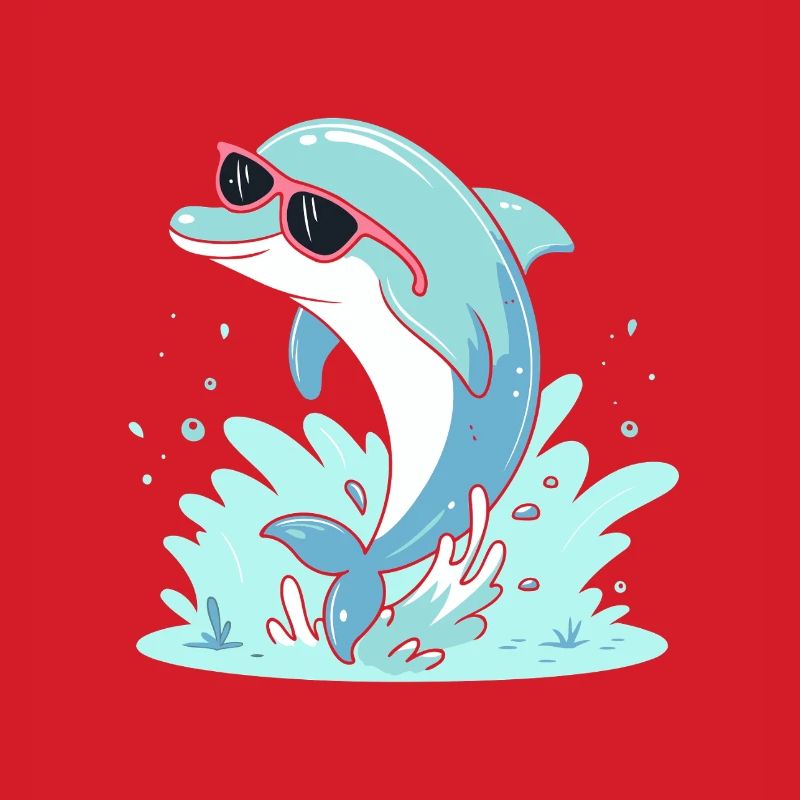 Dolphin Summer Pink Glasses