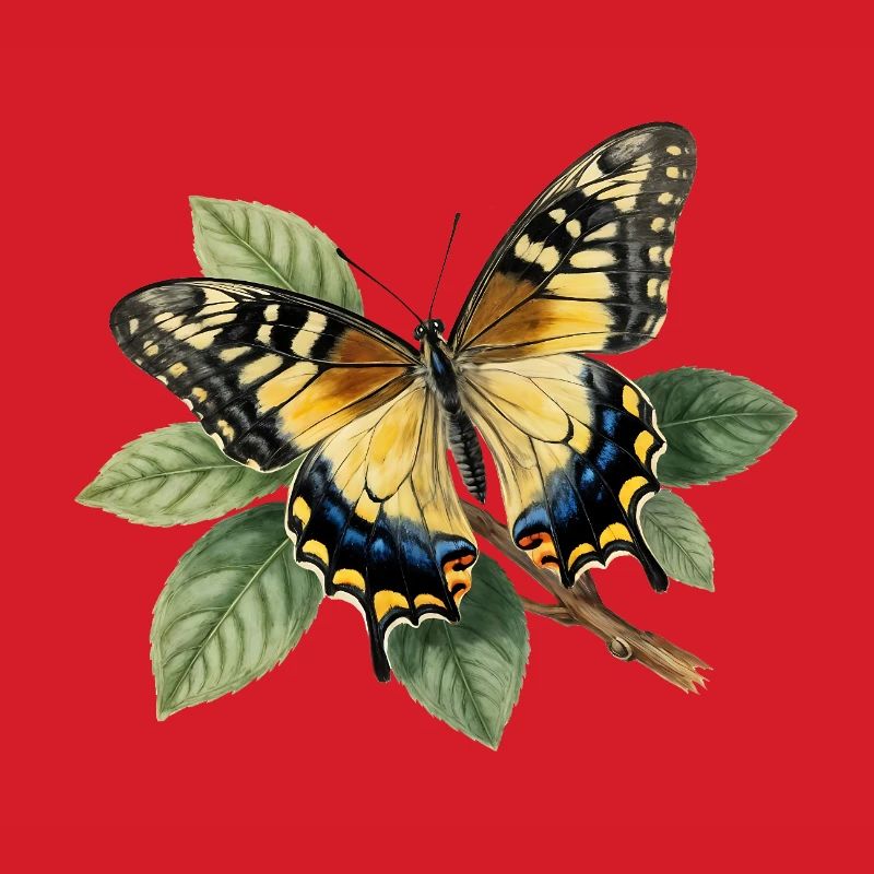 Schwalbenschwanz oder Große Haarsträhne, Papilio machaon