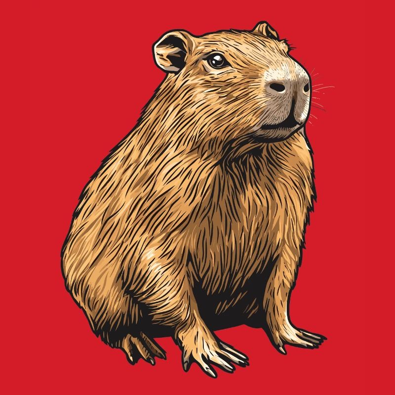 Velvety Capibara Portrait