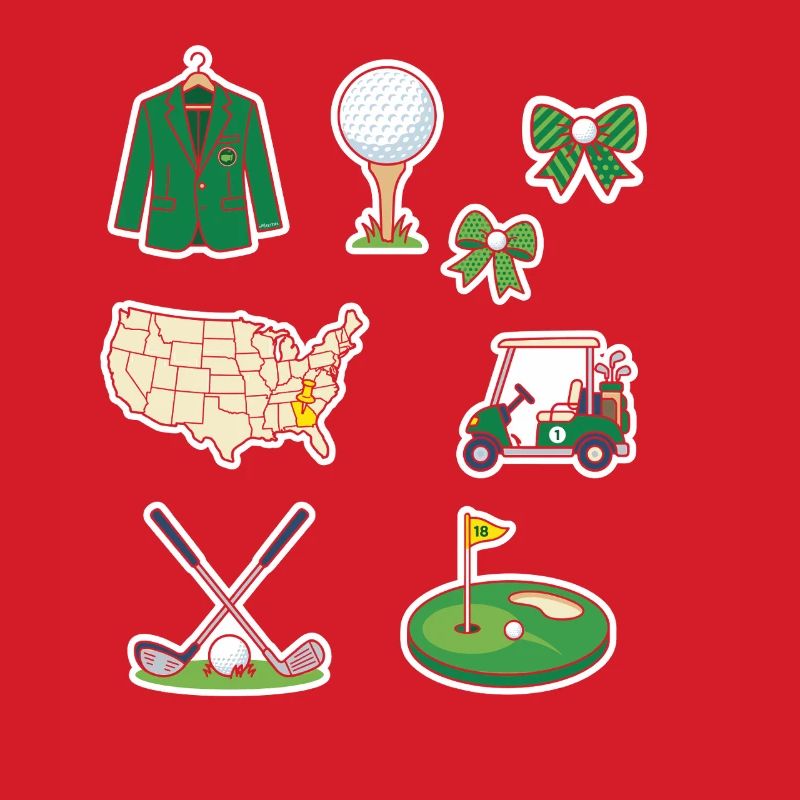 Golf Universe Sticker Set