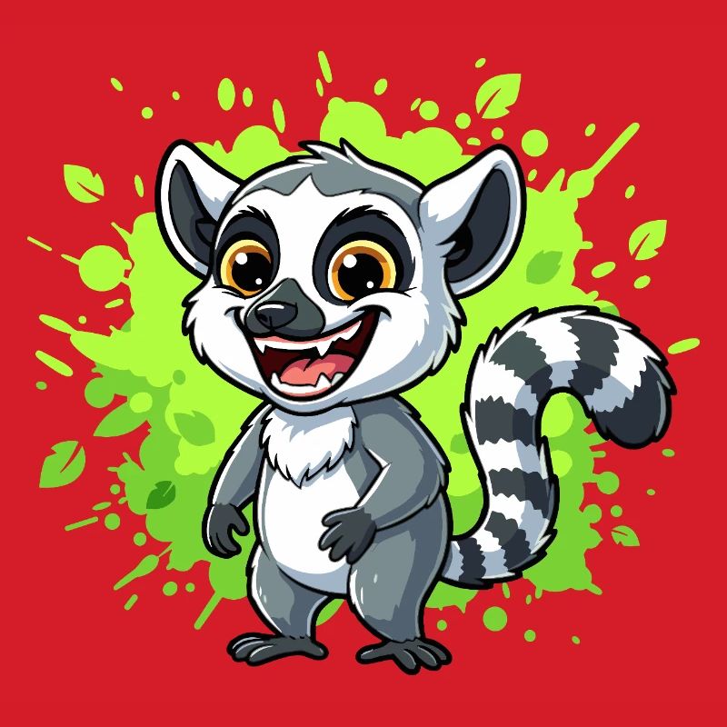 Lemur Neon Splash