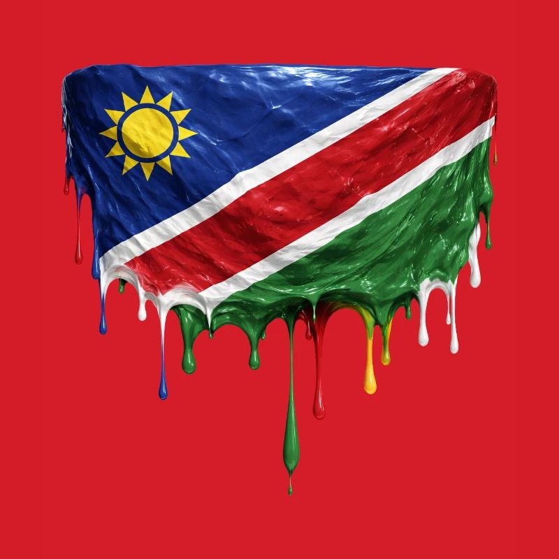Namibia Flag Drop Art