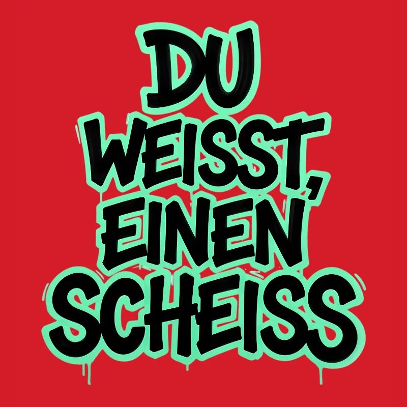 Du weißt, einen Scheiß Graffiti