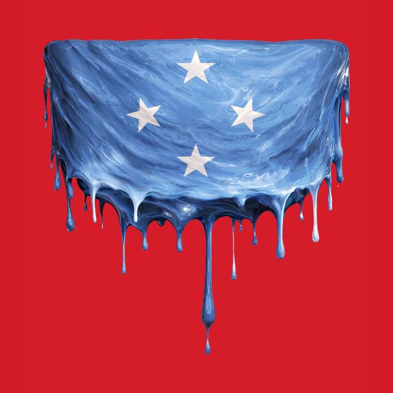 Micronesia Dripping Flag