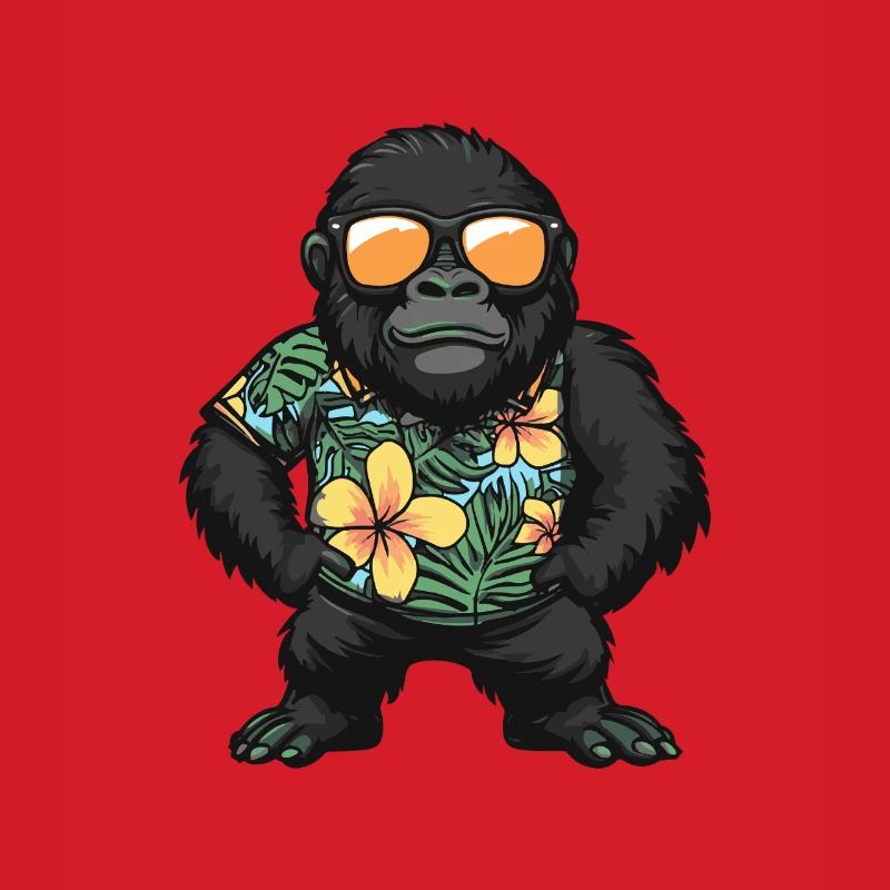 Gorilla Comic Urlaub