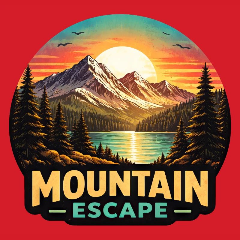 Mountain Landscape Sunset