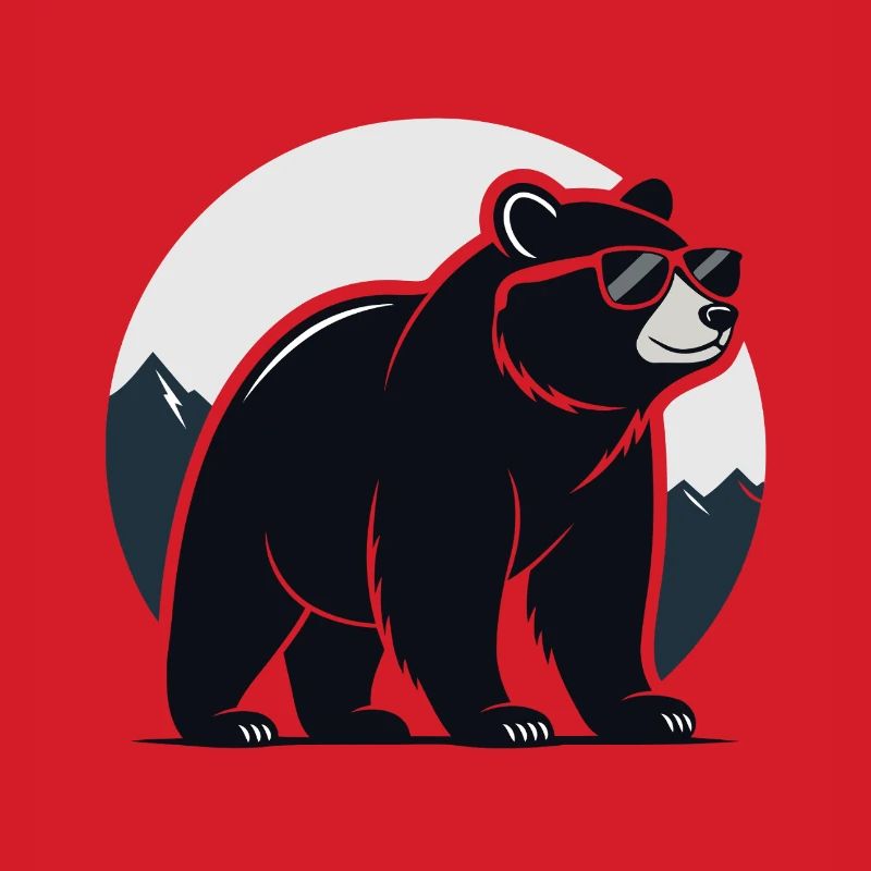 Mountain Black Bear Glasses
