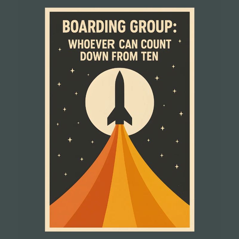 Countdown Boarding | Rocket Space Humor