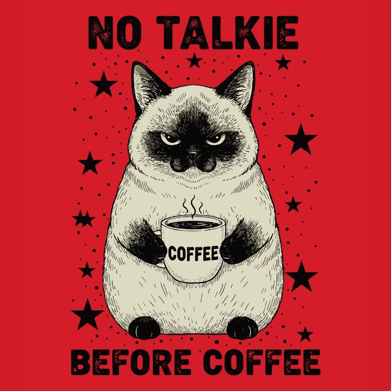 Pas de conversation devant un chat amateur de café
