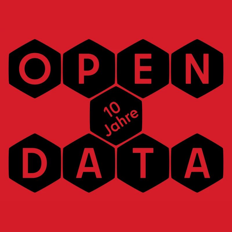 Open Data 10 Jahre Jubiläum (dunkel)