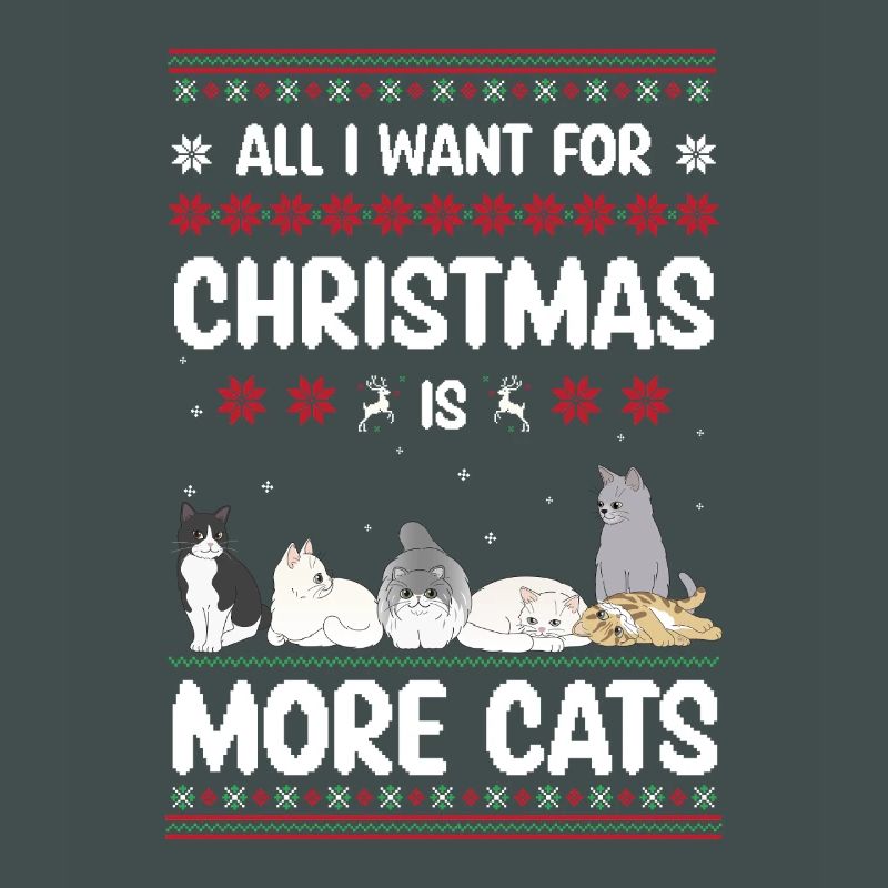 Cadeau de pull de Noël moche des chats de Noël