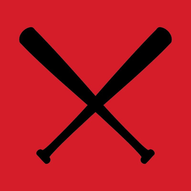 Crossed Baseball Bats