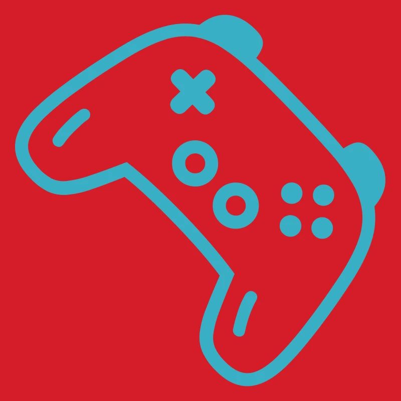 Türkise Controller-Silhouette