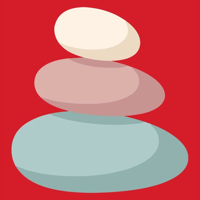 Pastel Stone Stack