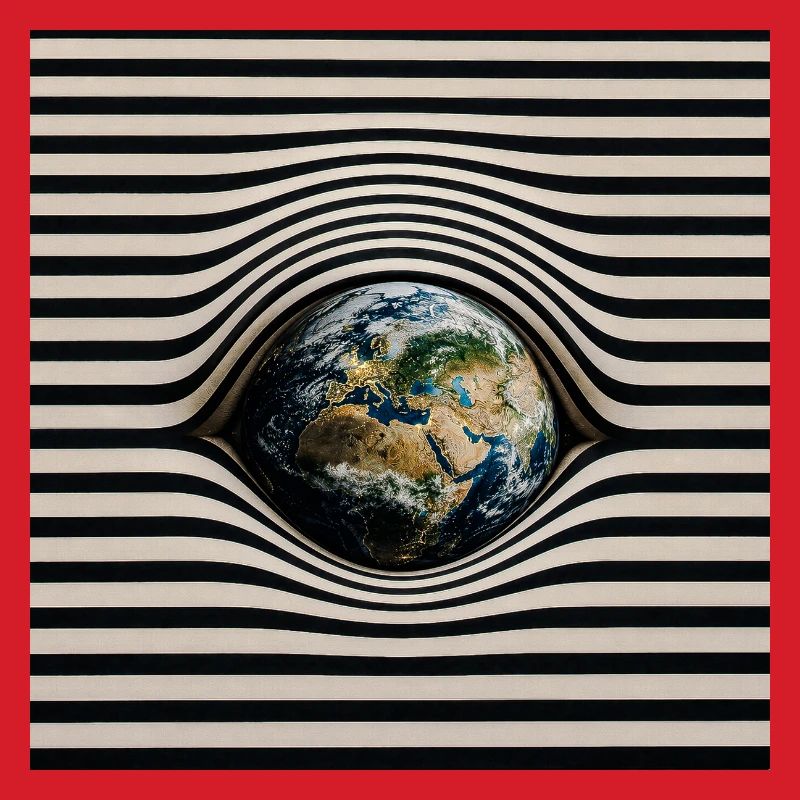 Earth in Optical Wave Pattern