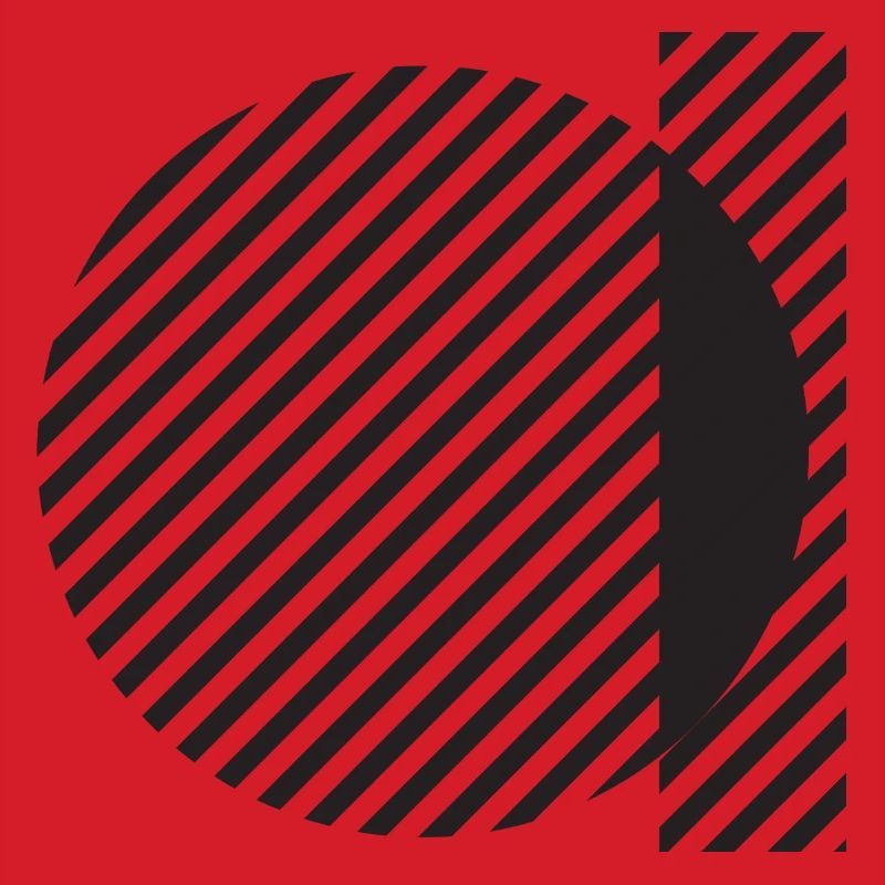 Diagonal Stripe Circle Abstract