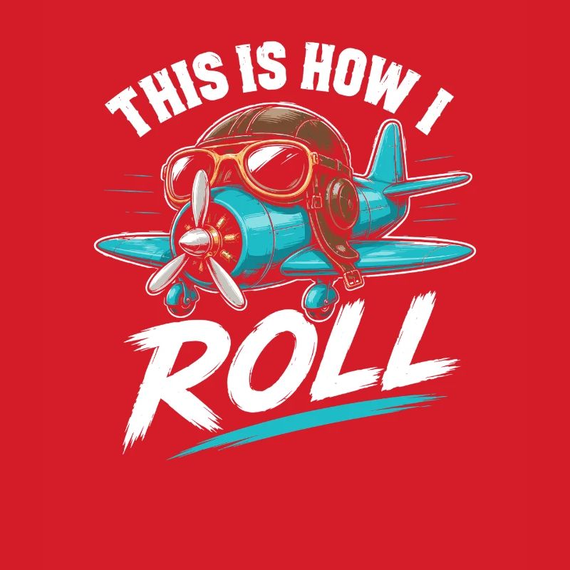 Propellerflugzeug Roll Spruch