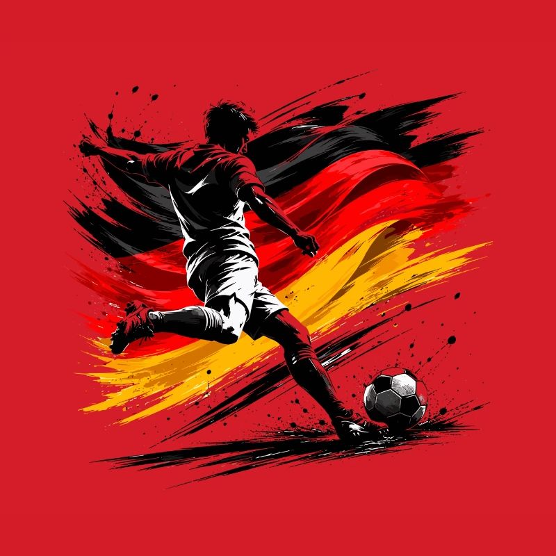 Kicker with German flag