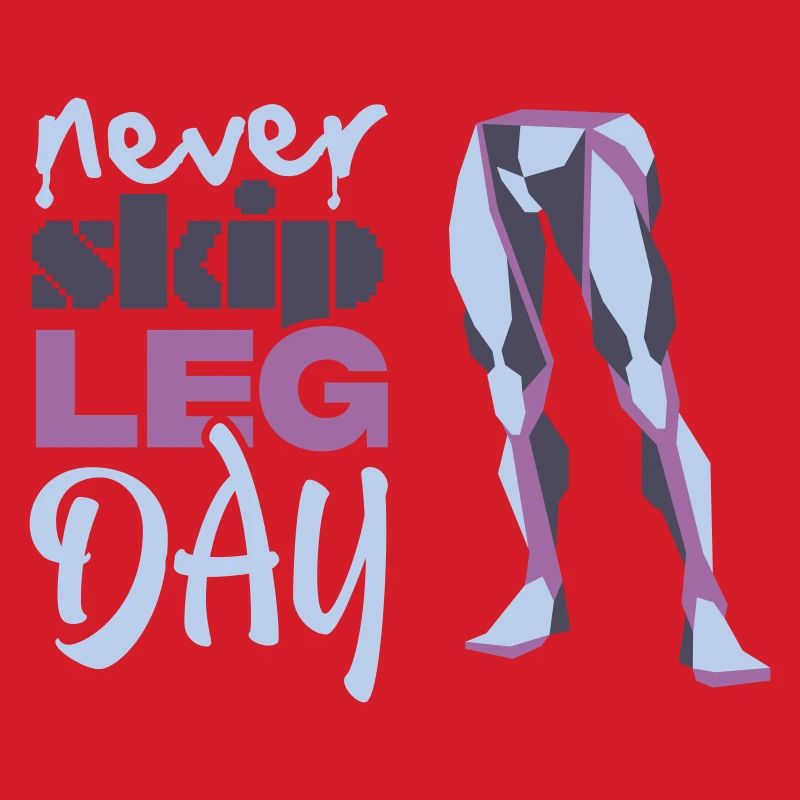 Graphique Never Glid Leg Day
