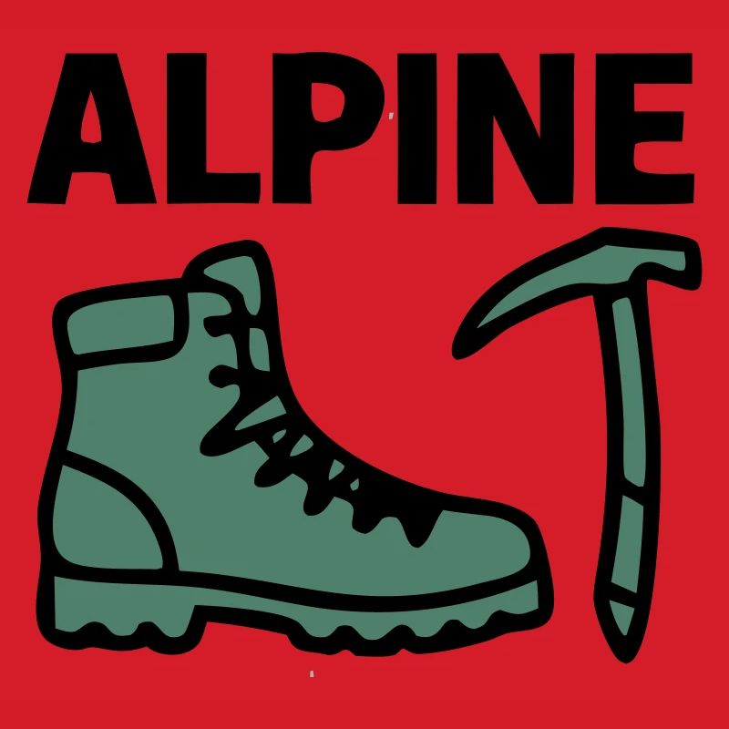 Wanderschuh Eispickel Alpine Bergsteigen Klettern
