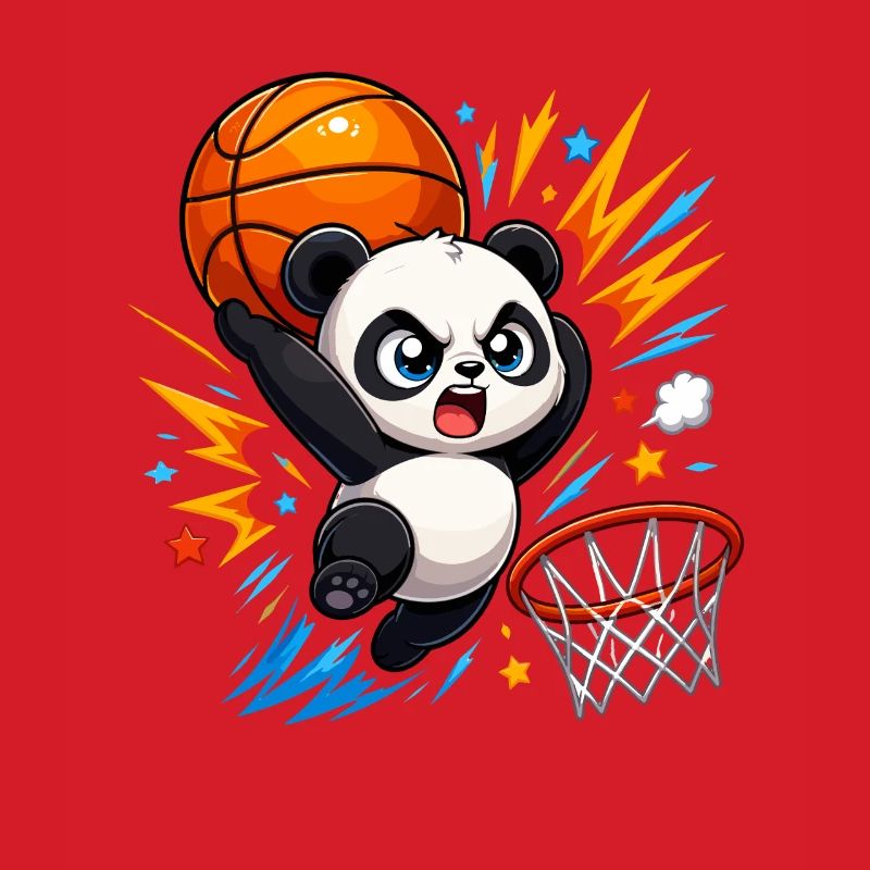 Powerful Panda Slam Dunk