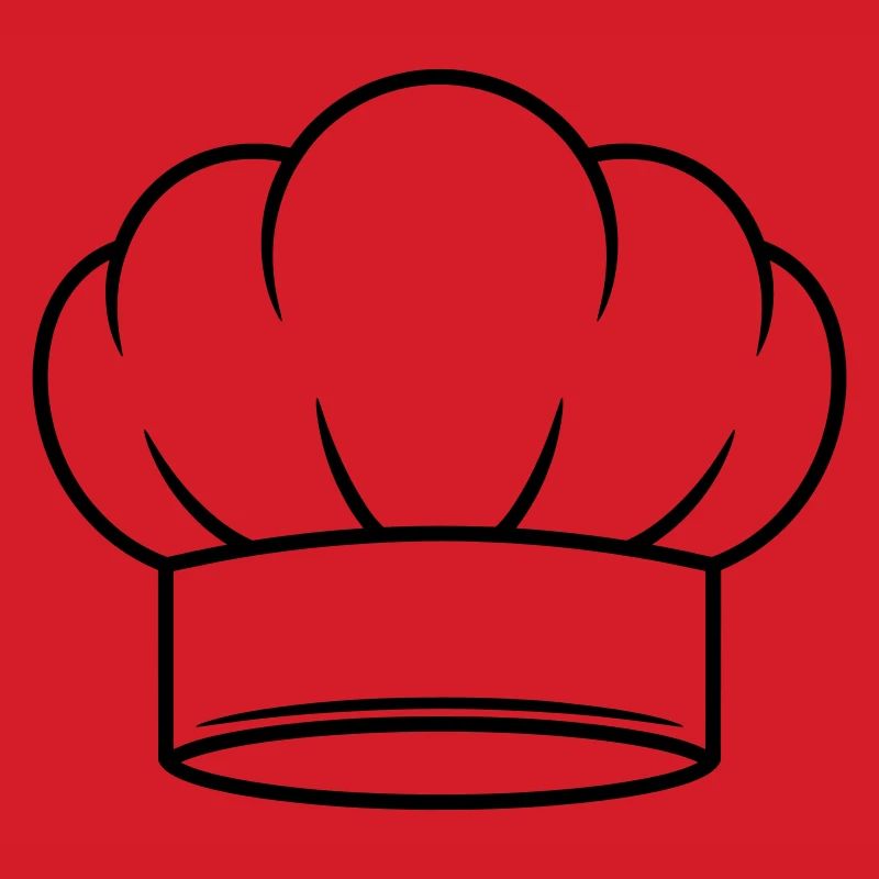 Chef Hat Vector Icon Design