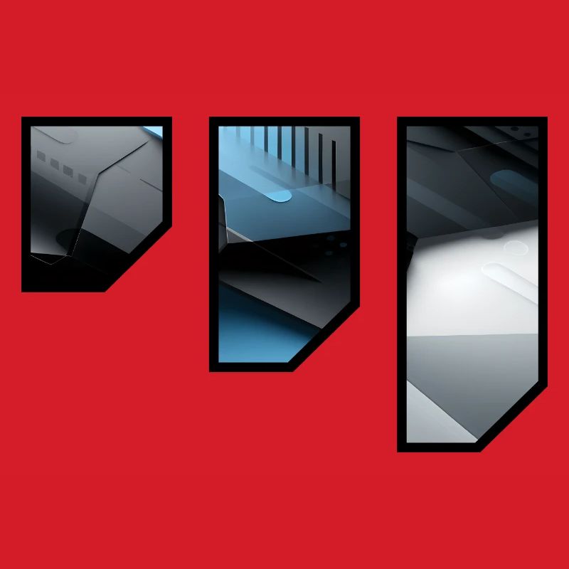 Futuristic Techno Abstract Pattern