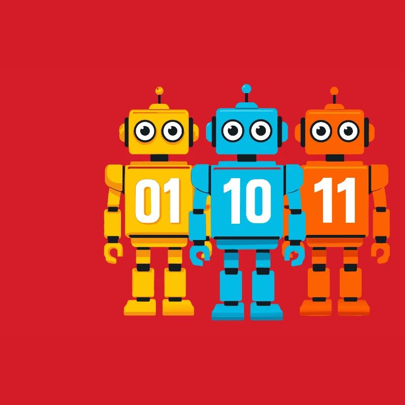 Robot 01 10 11 – Binary Sci-Fi Design