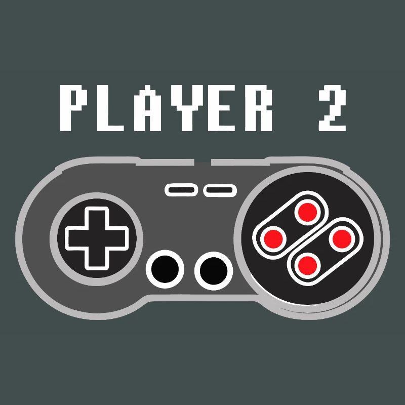 Player 2 Pixel Controller Graphic