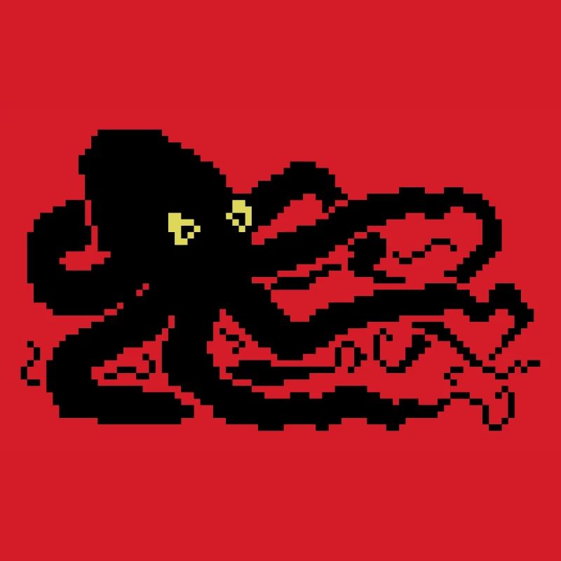 8bit pixel octopus