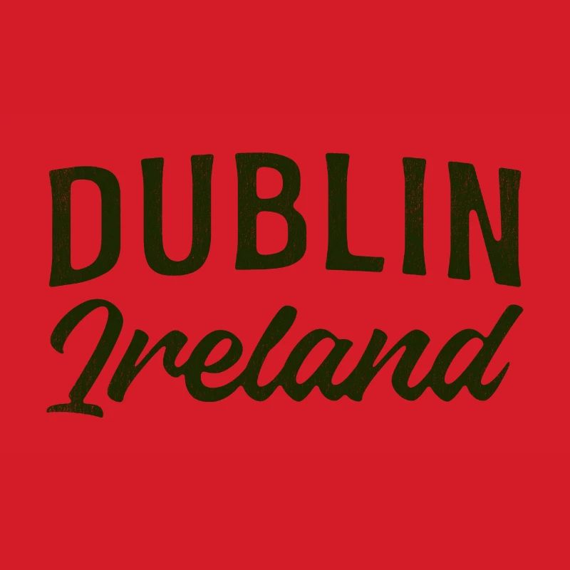 Dublin Ireland Script Typography