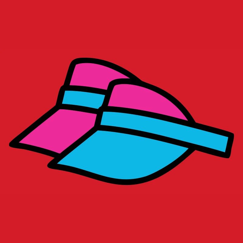 90er Sonnenblenden Retro Visor
