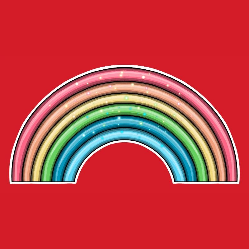 Lebendiges Regenbogen-Design