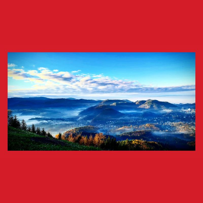 Morgennebel Berglandschaft