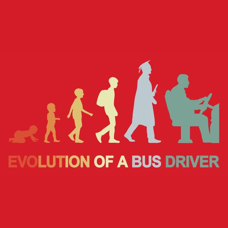 Évolution du bébé au chauffeur de bus