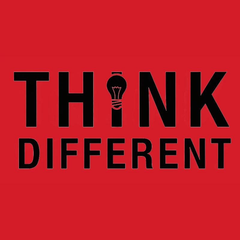 Creative Think Different Lightbulb Design