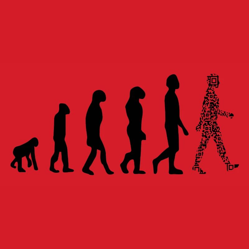 Evolution QR code - Humor health pass