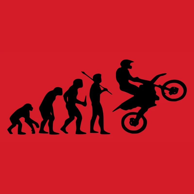 Evolution Affe zu Motocross