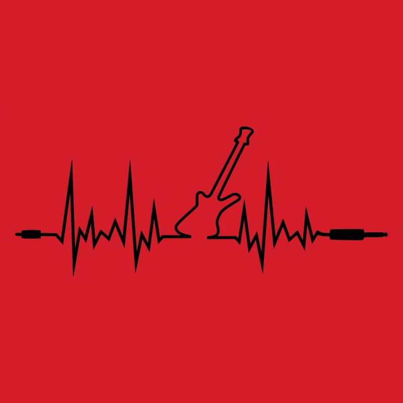Wave Gitarre mit Klinkenstecker-Enden