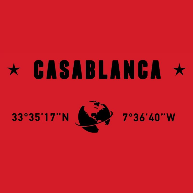 Casablanca Morocco Coordinates Planet Earth