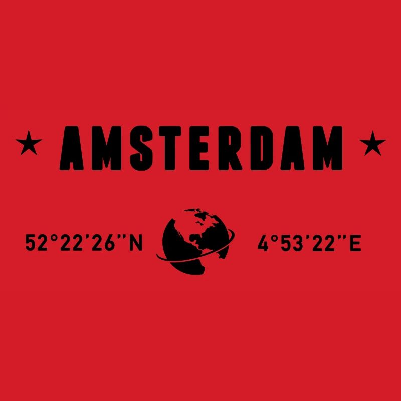 Amsterdam Netherlands Coordinates Gps Globe