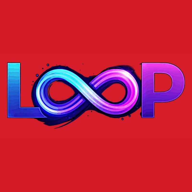 Neon Loop Unendlichkeit