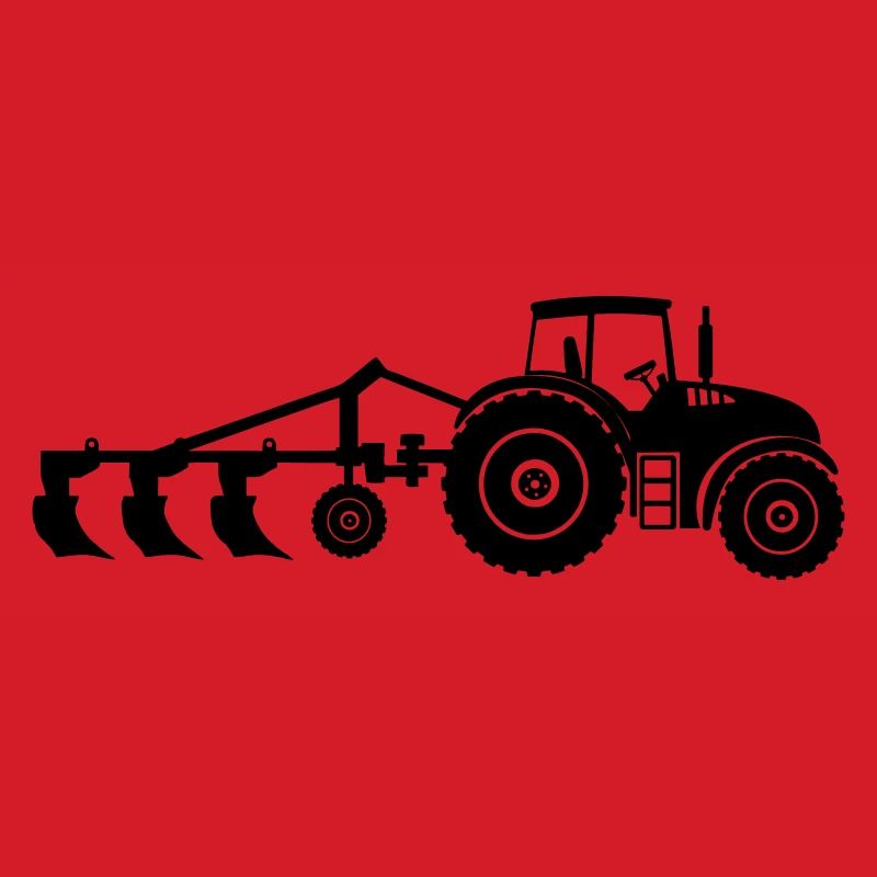 Acker-Traktor-Pflug