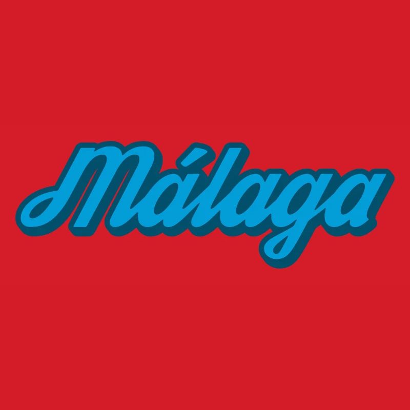 Málaga Coastal Script Blue